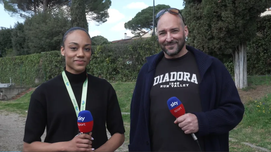 Larissa e Gianni Iapichino su Sky dopo l’argento ai mondiali
